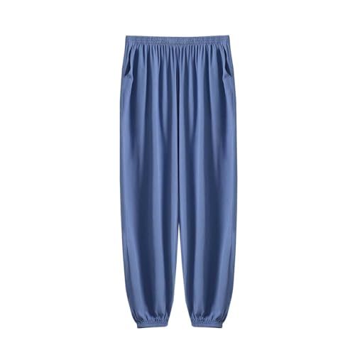 Mens Pajama Pants Sleep Lounge Bottoms Soft Comfy Long Pj Pant Sleepwear with Pockets Fitness Sport Relaxed Sleepwear