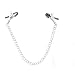 Best 4 Style Nipp le Clamps Adjustable Tweezer with Chain Accessories Three Head Clip (B Style) (Two-Head)