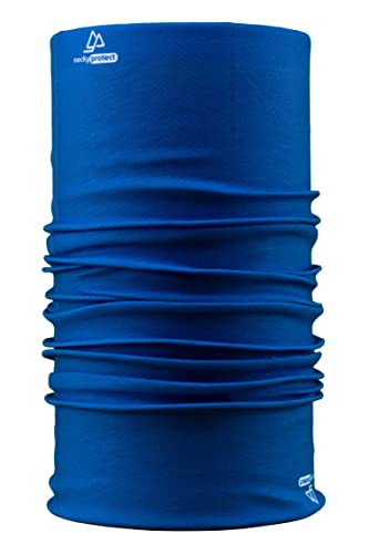 Necky Protect Bandana clássica azul, cachecol, aquecedor de pescoço, chapéu, unissexo - adulto, azul clássico, tamanho único