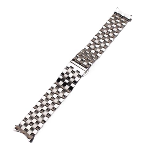Bracelet montre acier inoxydable extrémités incurvées 18mm 20mm 22mm
