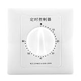 PROGRAMABLE - Un interruptor programable de cuenta regresiva. Ahorro de energía, el rango de tiempo se puede controlar con el botón del interruptor, y no es necesario que alguien cuide de ellos.