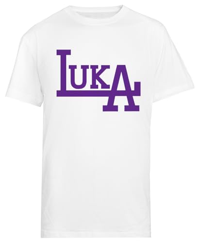 La Lucas Camiseta Blanca Masculina De Manga Corta Camiseta Regular