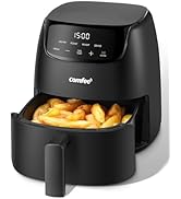 COMFEE' 2.2 Quart Compact Digital Air Fryer with Touch Screen, 360-Degrees Hot Air Circulation, C...