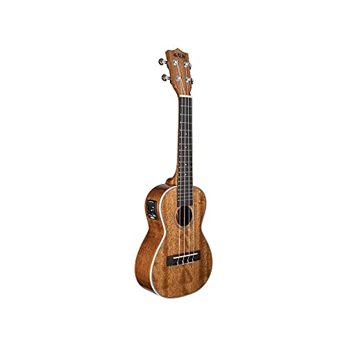 Kala KA-CGE Acajou – Ukulele Concert électro – finition brillante (+ housse) - Les Beatles, Paul McCartney, John Lennon, RIngo Starr, George Harrison Kala KA-CGE Acajou - Ukulele Concert électro - finition brillante (+ housse)
