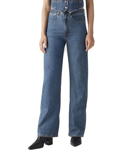 [リーバイス] ジーンズ RIBCAGE ワイドレッグ 三つ編みウエストバンド レディース 001US-0000 US W27 L30