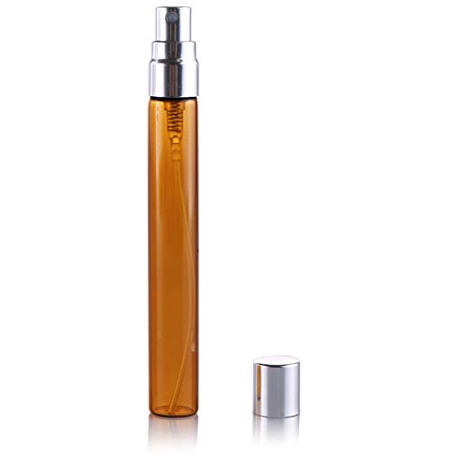 jingxiaopu Flacon De Voyage Flacon en Verre Portable Flacon Vaporisateur Vide Multifonction Flacon Miniature Parfum ÉTanches pour Parfum Lotion De Maquillage Silver Cover