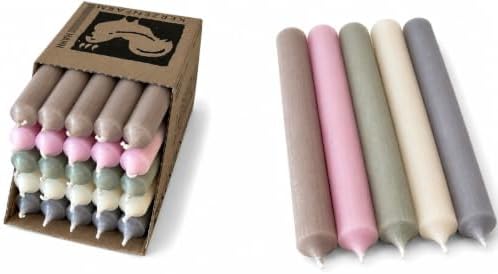 Kerzenfarm Hahn Stabkerzen Bunt - Kerzenset 25 Stück - Premium Qu...