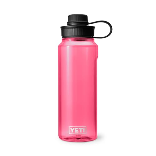 Image of YETI Yonder Water Bottle with Yonder Tether Cap, Lightweight, Leakproof and BPA-Free