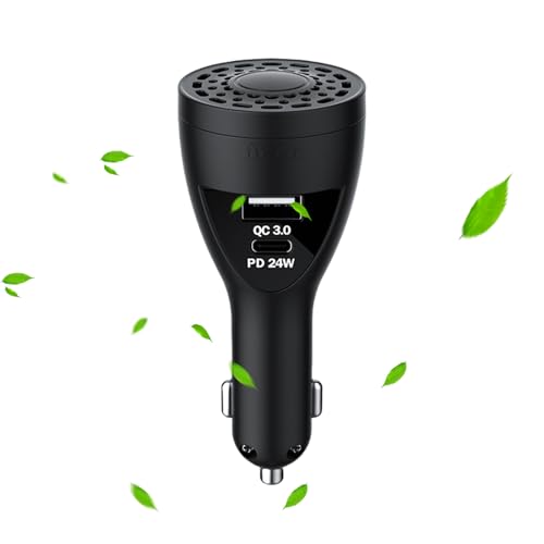 Automotive Air Airester - Air Shownerver för bilen, telefonladdare, luftrenare | adapter för doftspridare, snabbladdningsfunktion, 2 pur luktborttagare