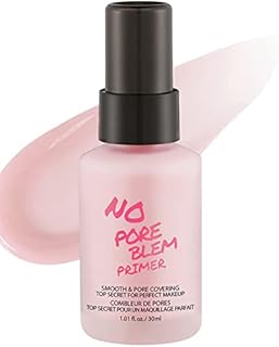 TOUCH IN SOL No Pore Blem Primer 1.01 fl.oz - Pore Minimizing, Sebum and Shine Control - Pore Filler Blurring Primer Before Makeup – Hydrates & Smooths Skin – With Collagen and Green Tea Extracts