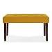 Versa 19501415 Banco pie de Cama Taburete Color Amarillo Mostaza, Telas, 45...