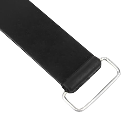 Batterie-Gummiband, elastische Riemen, fester Halter, Gummi, elastische Bandage, Batteriegurt, 17,5 x 2,5 cm, für die meisten Motorräder, Schwarz , Free Size