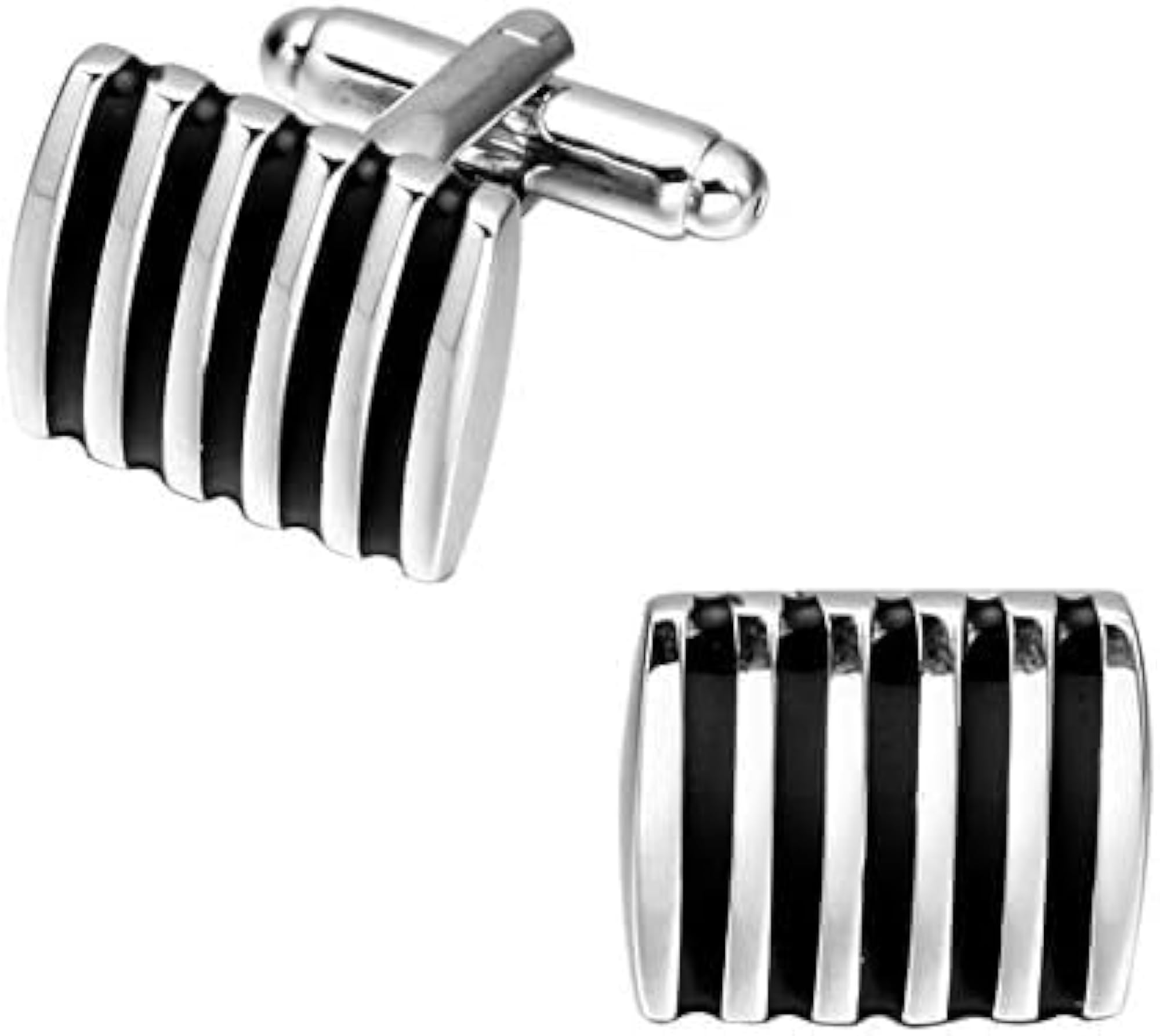 Men's Silver Cufflinks Set for Formal Wear