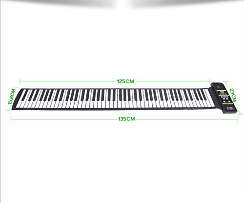KUANDARM Piano Pliant Main Roll Piano, 88 Touches Rechargeables Roll Up avec Le Support de pédale de Volume de Retard pour Enfants débutant Musique Jouets éducatifs débutant - Les Beatles, Paul McCartney, John Lennon, RIngo Starr, George Harrison KUANDARM Piano Pliant Main Roll Piano, 88 Touches Rechargeables Roll Up avec Le Support de pédale de Volume de Retard pour Enfants débutant Musique Jouets éducatifs débutant – Image 6