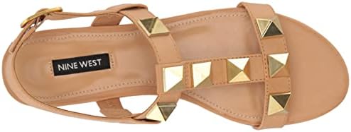Nine West Women's LANDER3 Sandal, Natural, 8 | Image 4