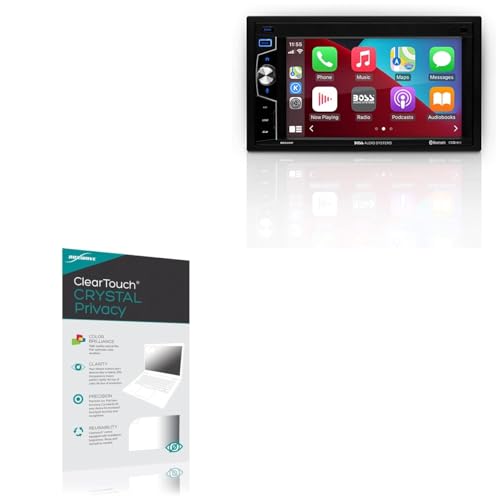 BoxWave Screen Protector Compatible with BOSS Audio BE62CP - ClearTouch Crystal Privacy (2-Pack), Privacy Screen Protector Flexible Film Clear