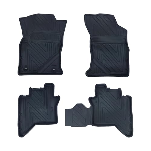 Tapis de sol Toyota Hilux VIII en caoutchouc pour chantiers et sorties tout-terrain