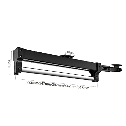 Pull Out Clothes Hanger Rail Rack, Adjustable Heavy Duty Steel Clothes Storage Hanger Rack Bar for Wardrobe (Black 547mm) - Image 4