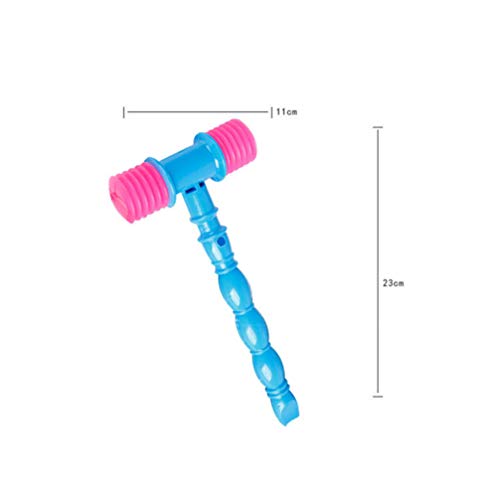 Image of Toyvian 12 Pack Toddler Hammer Toys Soft Plastic Squeaky Sound Hammer Toy for Kids Ages 1-4 Party Favors and Outdoor Play