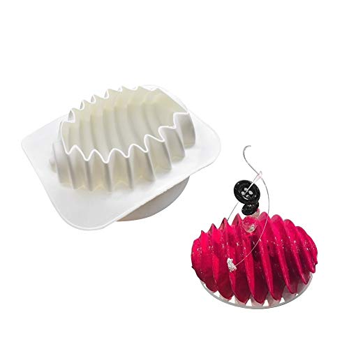 XiaoShenLu Muffa in Silicone per stampi in Silicone Mousse per Dolci in 3D, di Nuvola, Hive rotante