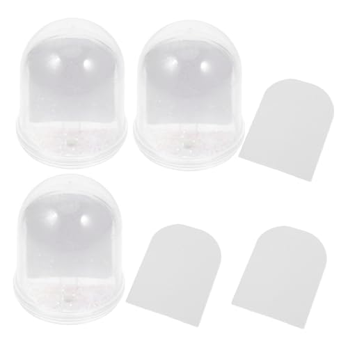 Anneome Snow Globe Ornaments for Boys and Girls DIY Snow Globes Miniature Goblet Craft Kit with Photo Frame Holiday Decorations