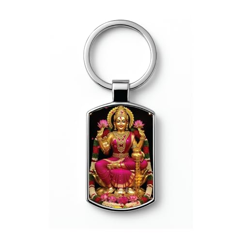 Image of Stylish Metal Keychains with Permanent Glossy Print - Inspirational Quotes & Spiritual Designs - Perfect Key chains for loved ones, Personal Use, Gifts & Return Gifts
