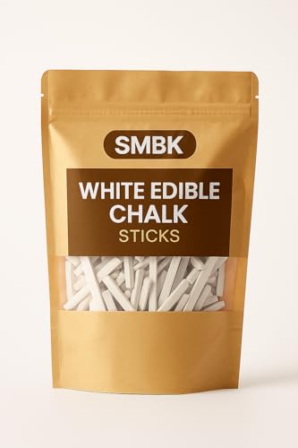 SMBK Edible White Chalk Pencils Natural Slate Sticks for Pica Indian Clay Dirt Chalk 110 gm