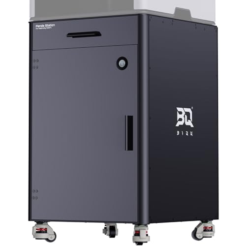 BIQU Panda Station 3D Printer Working Stand Cabinet with Filament/AMS/Tools Storage for Bambu-Lab Printers, Movable and Lockable Workstation for 3D Printing Farms Workshop, Space Saving