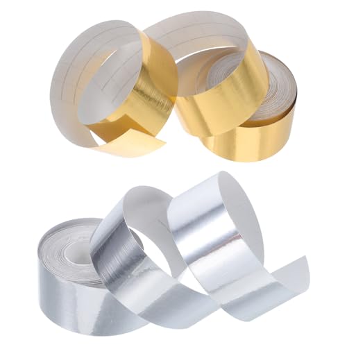 SHINEOFI Cinta Selladora Autoadhesiva para Cocina y Baño 30 MM Textura Cepillada Efecto Acero Inoxidable Resistente al Aceite 2 Rollos de 10 M Protección para Huecos en Encimeras y