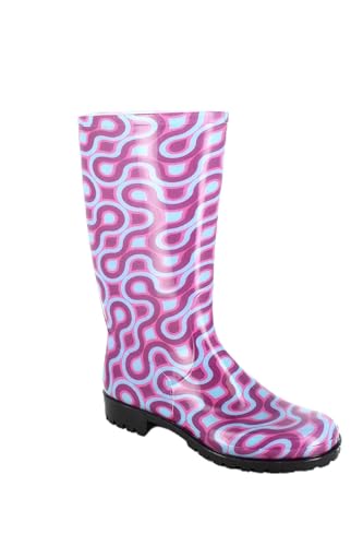 Botte de pluie pour pieds au sec avec le modèle Daisy Cristal de Spirale