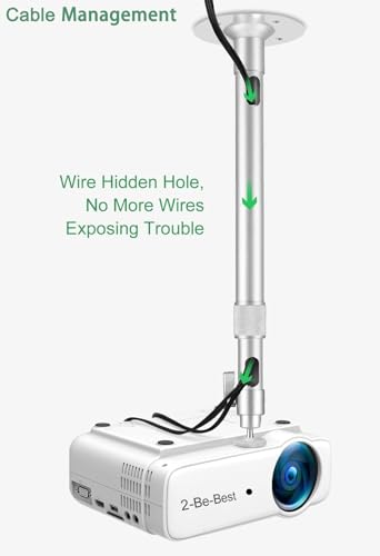 Support de projecteur argenté haut de gamme design réglable 360° - 5