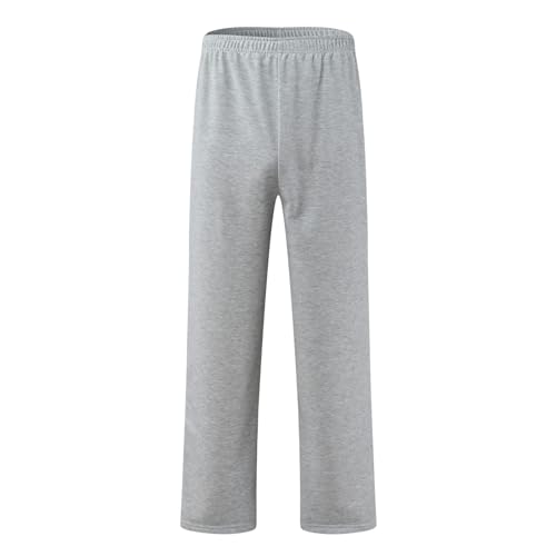 Thatrich Men's Baggy Sweatpants Lightweight Outdoor Basic Pants Straight Leg Casual Lounge Sweat Pant Athletic Workout Jogger3