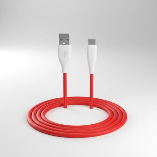 Image of USB Type-C Cable 1M, 2.1A Fast Charging & 480Mbps Data Sync, Durable Charging Cable for Smartphones, Tablets & Power Banks (Red, VA-S01)