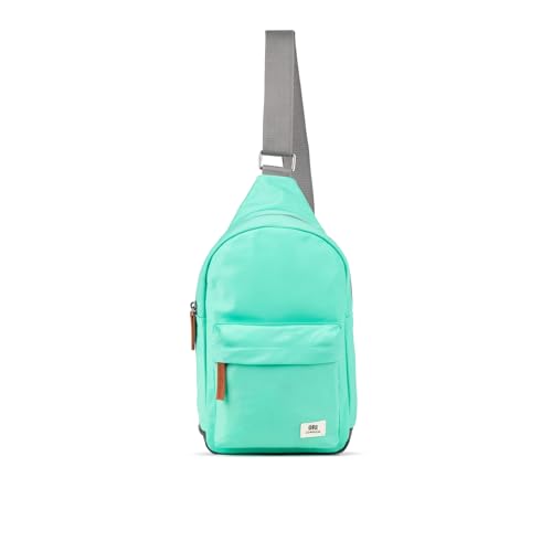 Image of ORI LONDON Crossbody Bag - Large Nylon Travel Sling Bag for Women & Men with Chunky Zippers - The Willesden (Capri)