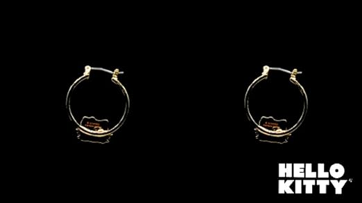 Amazon.com: Sanrio Hello Kitty Womens Hoop Earrings - Gold