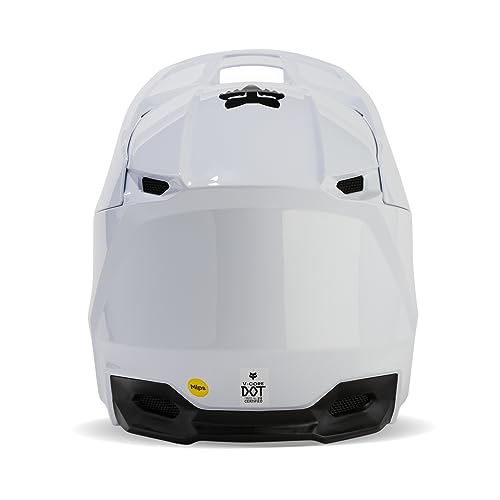 Fox Racing Unisex V Core Motocross Dirt Bike Helmet, White,