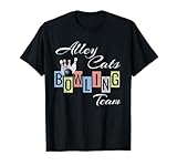 FUNNY BOWLING TEAM TSHIRT: ALLEY CATS BOWLING TEAM TEE makes a great mens or womens bowling team tshirt, just order the number you need for your team and you're set! No gutter balls here with this stylish bowlers tshirt. Whether you get together with...