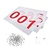 getuse 100X Running Bibs Athlete Numbers Reusable Numbered Race Bibs Sports Event Athletics Cycling with 200 Pins 5.91x7.87 inch- 001to100