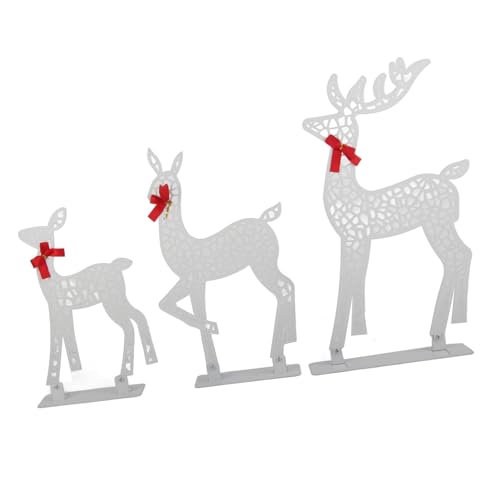 Cerf de Noël décoration table intérieure et extérieure lumineuse - 4