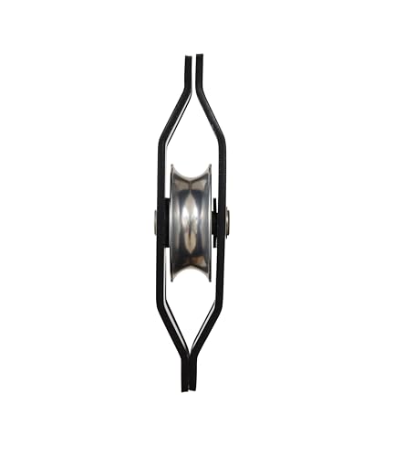 Image of KARAM Aluminium Single Pulley Double Side attachments | Heavy Duty Rope Cable Pulley System for Efficient Load Lifting | Fall Protection Safety Gear | AP014