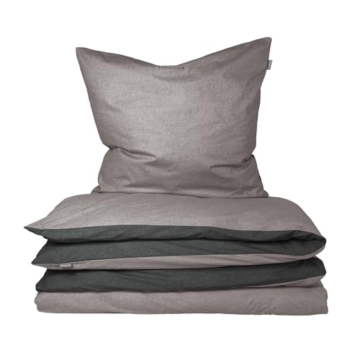 Schiesser Bettwäscheset Doubleface | Renforcé | 2-teilig | Zweifarbig | 100 % Baumwolle |...