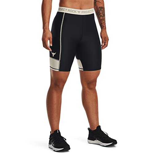 Under Armour Womens PR Bike Short Pocket Breathable Stretch, Black/White, 122