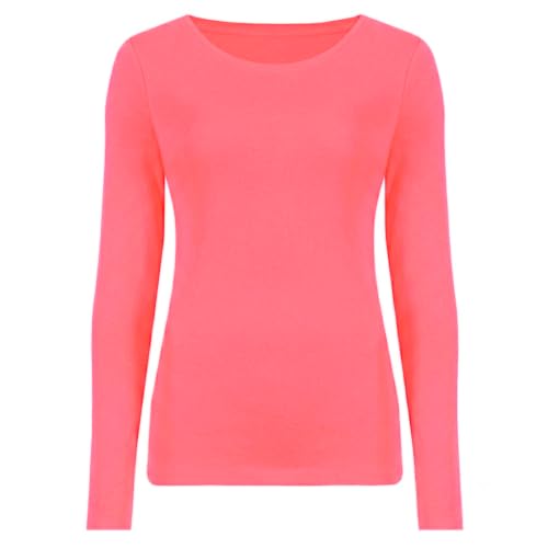 T-shirt col rond extensible pour femmes qui recherchent un haut basique confortable et galbant