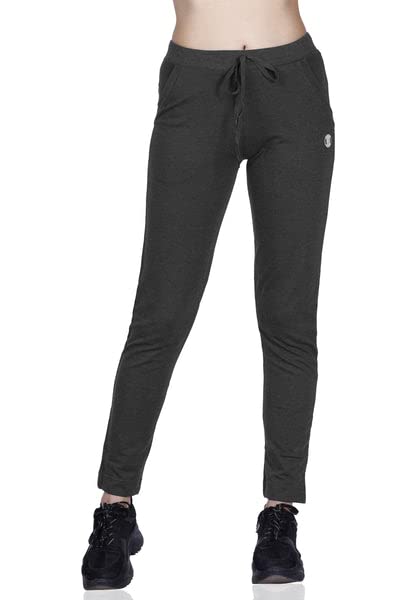 Image of Women's Straight Fit Ankle Length Cotton Track Pant
