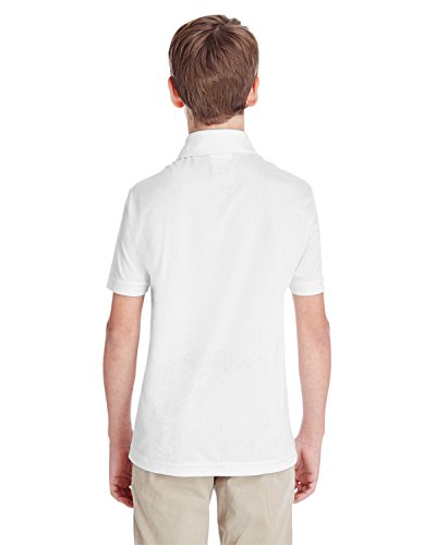 Camisa polo Team 365 Zone Performance (TT51Y), Branco, Small
