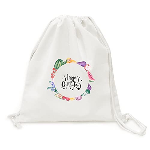 Sac pour fruits et légumes de marché joyeux anniversaire pliable