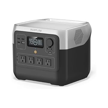 ECOFLOW Estação de energia portátil RIVER 2 Pro, 110 120V, bateria LiFePO4 de 768Wh, carregamento rápido de 70 minutos, tomadas CA de 4X800W, gerador solar para Acampamentos ao ar livre/Uso doméstico