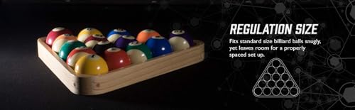8-ball rack bois dur pour éviter les billes mal alignées au billard