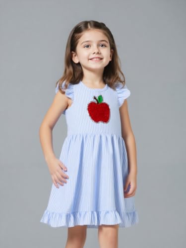 HH Family Back to School Outfits for Girls Kids Toddler Kindergarten Preschool Elementary Classroom Casual Dress3