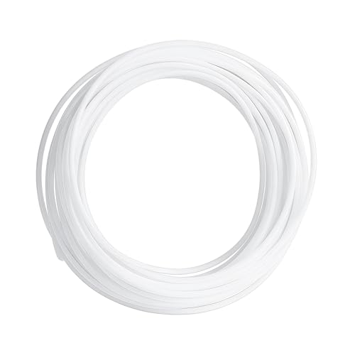 WENXINWIN 6M PTFE Schlauch 2.5mm ID × 4mm OD PTFE Tube Teflonschlauch für 1 75 mm 3D Drucker Filament für Bambu Lab A1/A1 mini/P1P/P1S/X1C für K1 Max/Ender 3 V3 (Weiß)